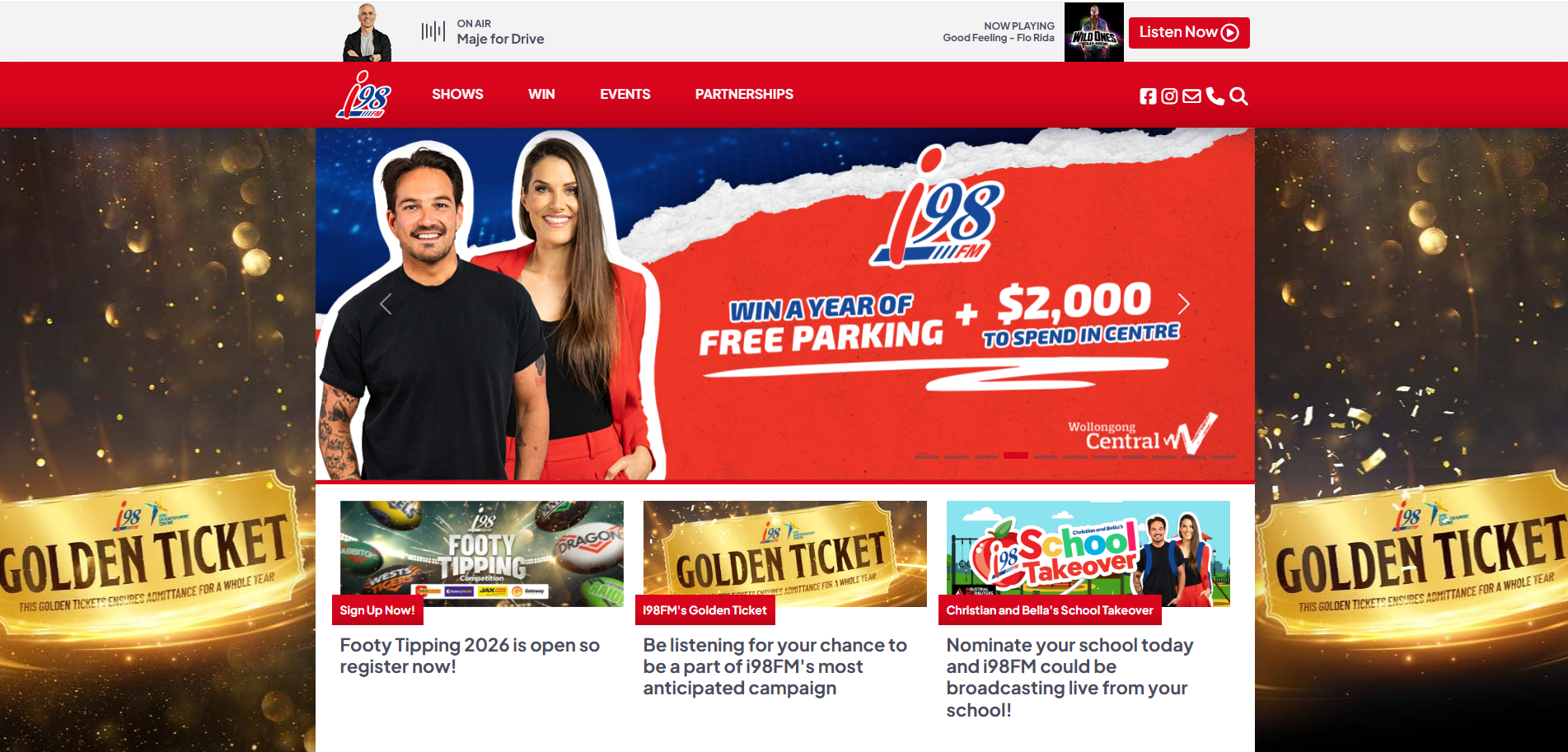 i98 FM Website